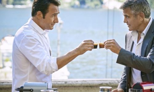 George Clooney rywalizuje z Jeanem Dujardinem o filiÅ¼ankÄ™ kawy