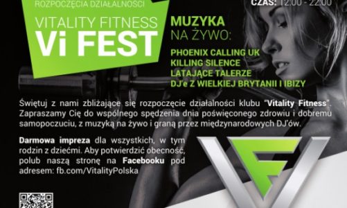 Vitality Fitness zaprasza na â€œVi-Fest Summer Festivalâ€