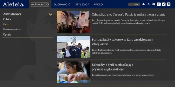 Aleteia.pl - nowoczesny, miÄ™dzynarodowy portal ewangelizacyjny Styl Å¼ycia, LIFESTYLE - Alateia.pl â€“ znajdÅº natchnienie, by Å¼yÄ‡ bardziej