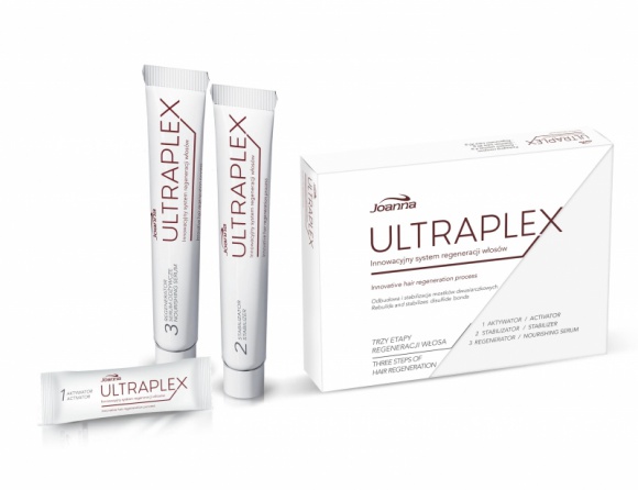 ULTRAPLEX – innowacja w regeneracji włosów już w sprzedaży BIZNES, Konsument - Laboratorium Kosmetyczne Joanna opracowało pierwszy na polskim rynku innowacyjny zestaw produktów do regeneracji włosów rozjaśnianych i farbowanych ULTRAPLEX.
