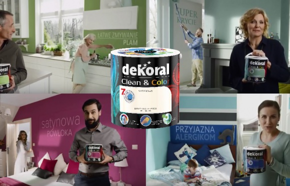 Dekoral rusza z wiosennÄ… kampaniÄ… reklamowÄ… BIZNES, Konsument - JuÅ¼ od kwietnia na ekranach naszych telewizorÃ³w zobaczymy reklamÄ™ Dekoral. Jej hasÅ‚o przewodnie brzmi: RÃ³Å¼ne potrzeby, jedno rozwiÄ…zanie Dekoral Clean & Color.