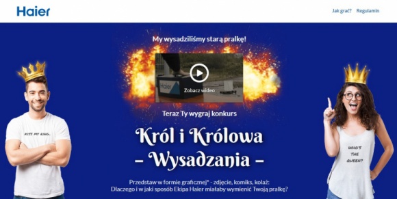 ZostaÅ„ krÃ³lem lub krÃ³lowÄ… wysadzania w konkursie marki Haier Styl Å¼ycia, LIFESTYLE - Firma Haier, najwiÄ™kszy producent AGD na Å›wiecie, lubi zaskakiwaÄ‡ fanÃ³w swojej marki nieszablonowymi akcjami promocyjnymi.