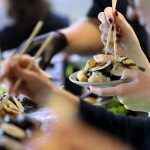 Lunch bufet sushi