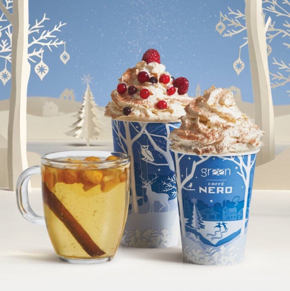 Sieć kawiarni Green Caffè Nero odlicza promocje do świąt BIZNES, Konsument - Od 11 do 24 grudnia użytkownicy aplikacji mobilnej Green Caffè Nero będą mogli skorzystać ze specjalnych przedświątecznych ofert w ramach kalendarza adwentowego. Każdego dnia czekają na nich nowe rabaty, dodatkowe pieczątki oraz ciekawostki z życia kawiarni.