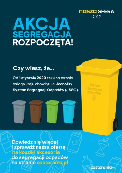 Akcja Segregacja wystartowaÅ‚a w Castoramie Styl Å¼ycia, LIFESTYLE - Od stycznia 2020 roku segregacja odpadÃ³w na 5 frakcji jest jednolita i obowiÄ…zkowa w caÅ‚ej Polsce. Aby uÅ‚atwiÄ‡ zrozumienie nowych zasad zbiÃ³rki odpadÃ³w oraz zakup produktÃ³w umoÅ¼liwiajÄ…cych segregacjÄ™ w Castoramie wÅ‚aÅ›nie rozpoczÄ™Å‚a siÄ™ Â« Akcja Segregacja Â».