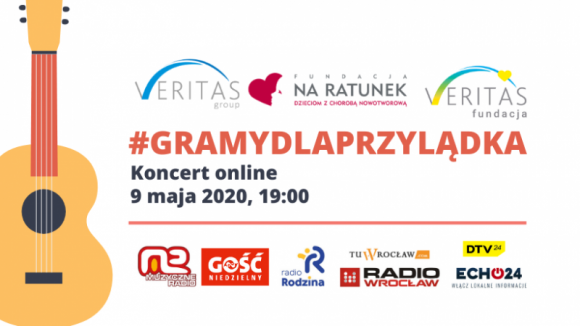 #GramyDlaPrzylÄ…dka â€“ koncert online z udziaÅ‚em gwiazd na rzecz dzieci chorych na Gwiazdy, LIFESTYLE - JuÅ¼ 9 maja o godzinie 19:00 Opieka Grupa Veritas wraz z FundacjÄ… â€žNa Ratunek Dzieciom z ChorobÄ… NowotworowÄ…â€ oraz FundacjÄ… â€žVeritasâ€, organizuje koncert online o nazwie: #GramyDlaPrzylÄ…dka.